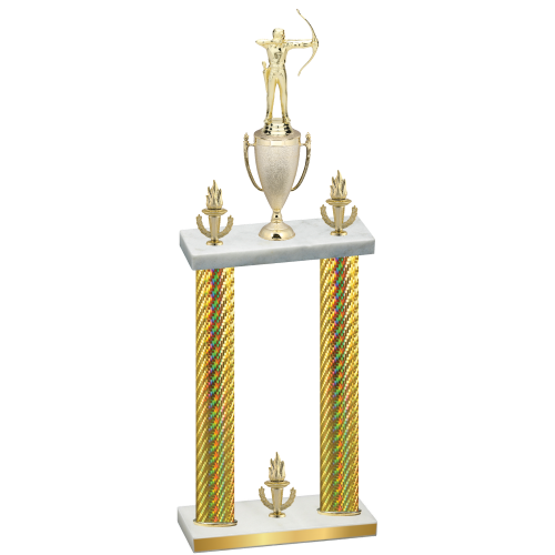 Double Gold Carbon Fiber Victory Archery Trophy