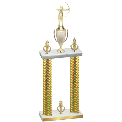 Double Gold Carbon Fiber Victory Archery Trophy