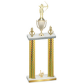 Double Gold Carbon Fiber First Place Archery Trophy