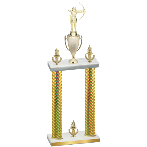 Double Gold Carbon Fiber Victory Archery Trophy