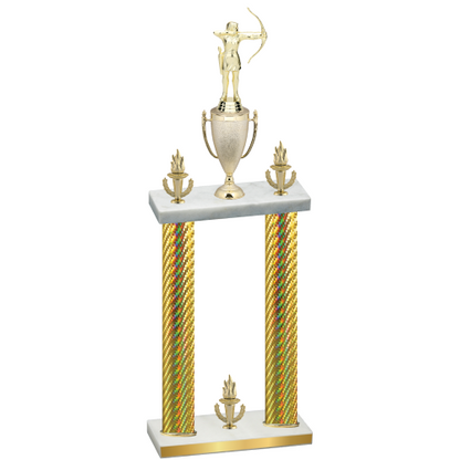Double Gold Carbon Fiber Victory Archery Trophy