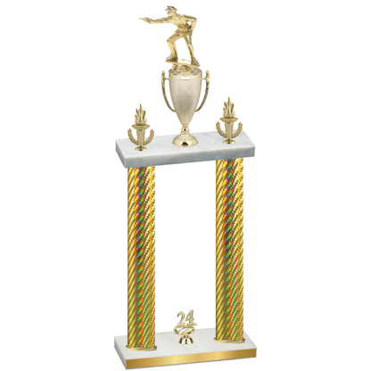 Double Gold Carbon Fiber Year Shooter Trophy