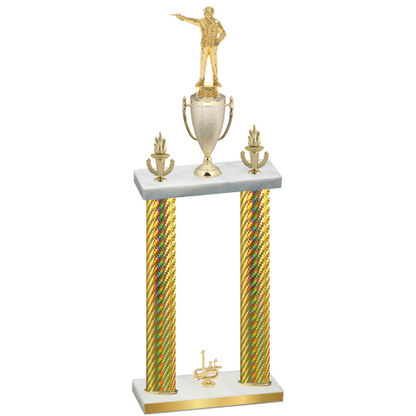 Double Gold Carbon Fiber First Place Shooter Trophy