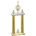 Double Gold Carbon Fiber Victory Chess Trophy