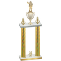 Double Gold Carbon Fiber Year Holiday Trophy
