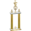 Double Gold Carbon Fiber Fourth Place Music Trophy