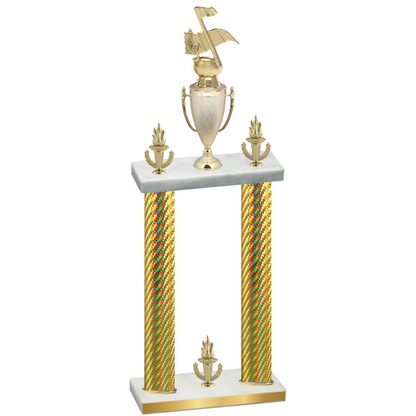 Double Gold Carbon Fiber Victory Music Trophy