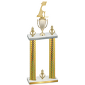 Double Gold Carbon Fiber Victory Golf Trophy
