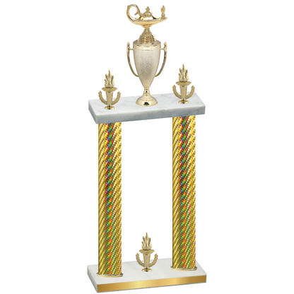 Double Gold Carbon Fiber Victory Academics Trophy