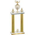Double Gold Carbon Fiber Year Academics Trophy
