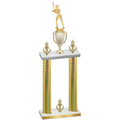 Double Gold Carbon Fiber Victory Softball Trophy
