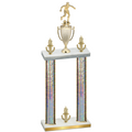 Double Silver Glacier Victory Soccer Trophy