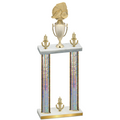 Double Silver Glacier Victory Soccer Trophy