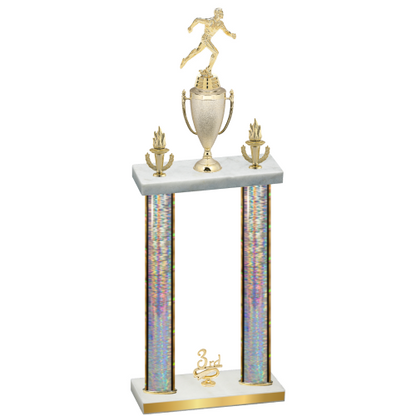 Double Silver Glacier Third Place Running Trophy