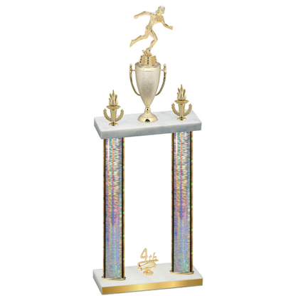 Double Silver Glacier Fourth Place Running Trophy