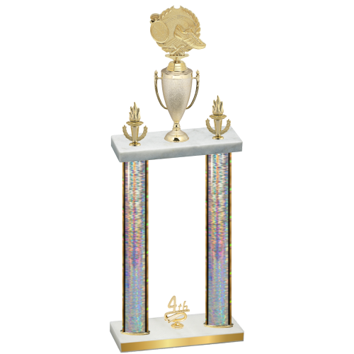 Double Silver Glacier Fourth Place Running Trophy