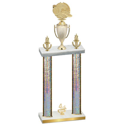 Double Silver Glacier Fourth Place Running Trophy