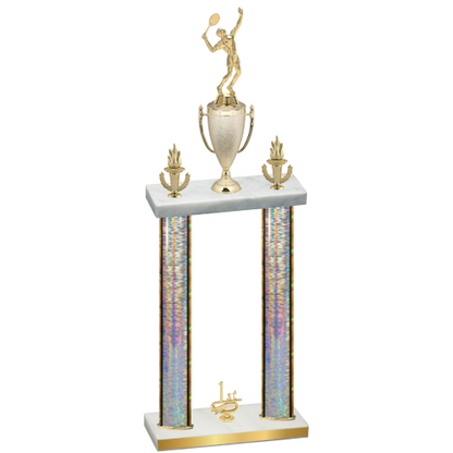 Double Silver Glacier First Place Tennis Trophy