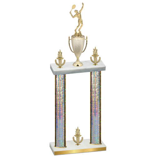 Double Silver Glacier Victory Tennis Trophy