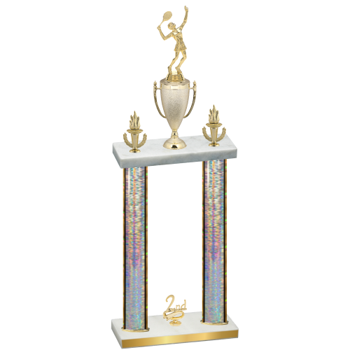 Double Silver Glacier Second Place Tennis Trophy