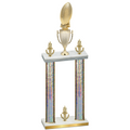 Double Silver Glacier Victory Football Trophy