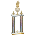 Double Silver Glacier Year Football Trophy