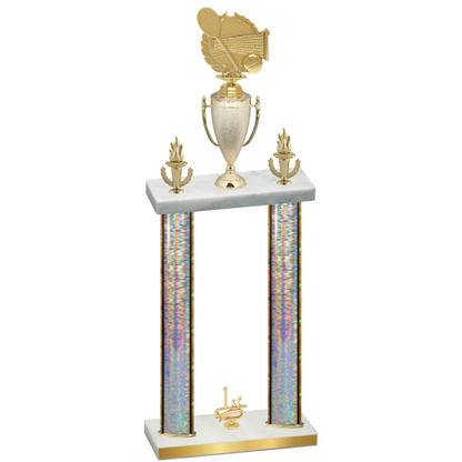 Double Silver Glacier First Place Tennis Trophy