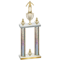 Double Silver Glacier Victory Wrestling Trophy
