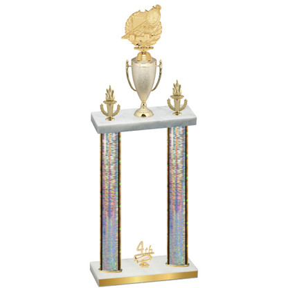 Double Silver Glacier Fourth Place Swimming Trophy