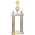 Double Silver Glacier First Place Insert Trophy