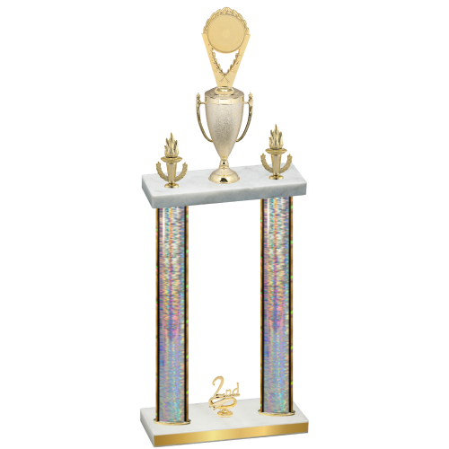 Double Silver Glacier Second Place Insert Trophy