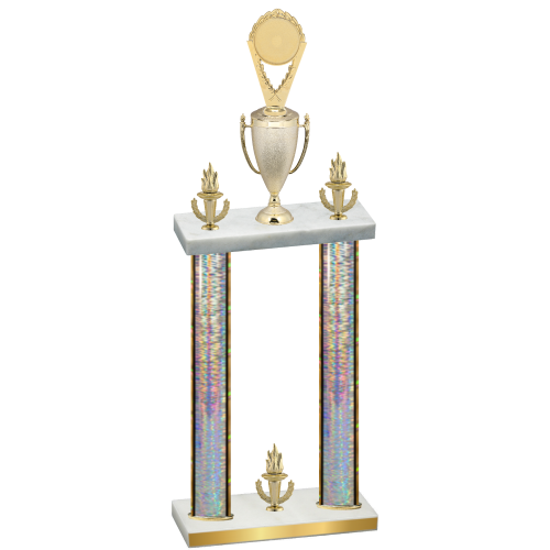 Double Silver Glacier Victory Insert Trophy