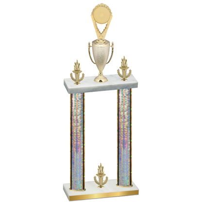 Double Silver Glacier Victory Insert Trophy