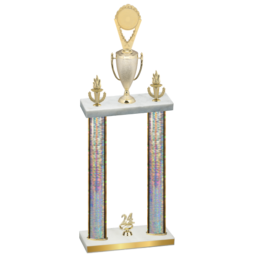 Double Silver Glacier Year Insert Trophy