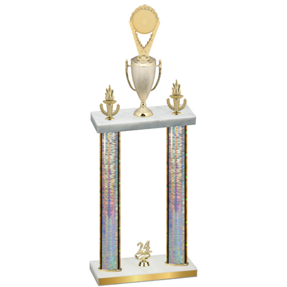 Double Silver Glacier Year Insert Trophy