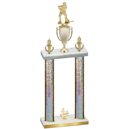 Double Silver Glacier Fourth Place Hockey Trophy