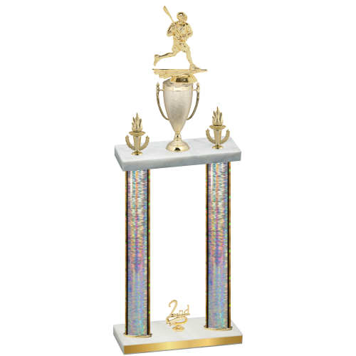 Double Silver Glacier Second Place Lacrosse Trophy