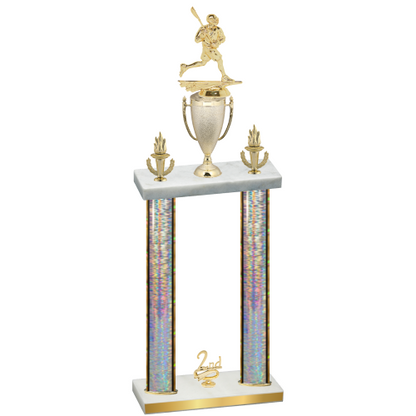 Double Silver Glacier Second Place Lacrosse Trophy