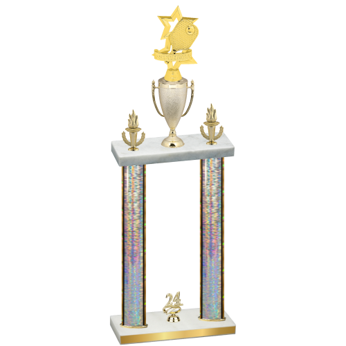 Double Silver Glacier Year Pickleball Trophy