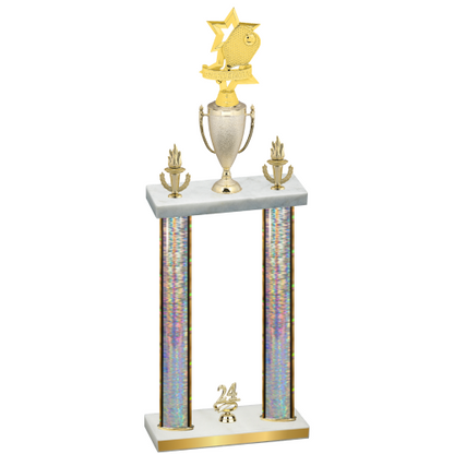 Double Silver Glacier Year Pickleball Trophy