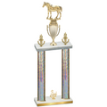 Double Silver Glacier Third Place Horses Trophy