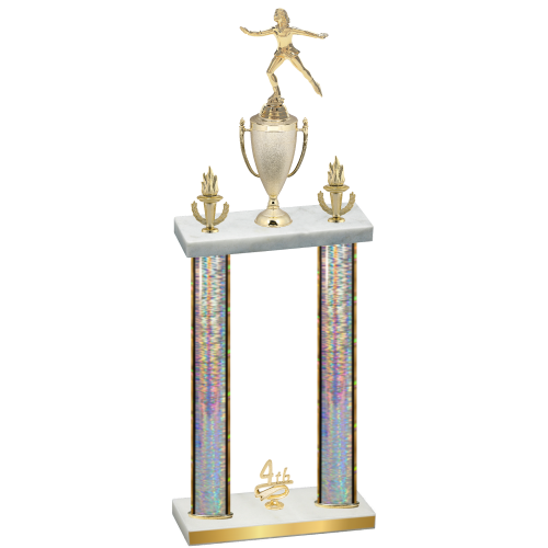 Double Silver Glacier Fourth Place Skater Trophy