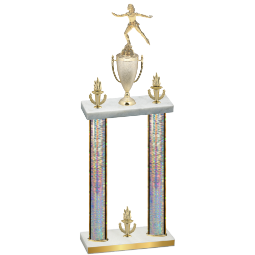 Double Silver Glacier Victory Skater Trophy