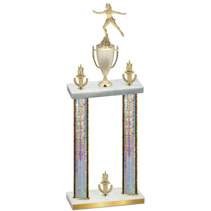 Double Silver Glacier Victory Skater Trophy