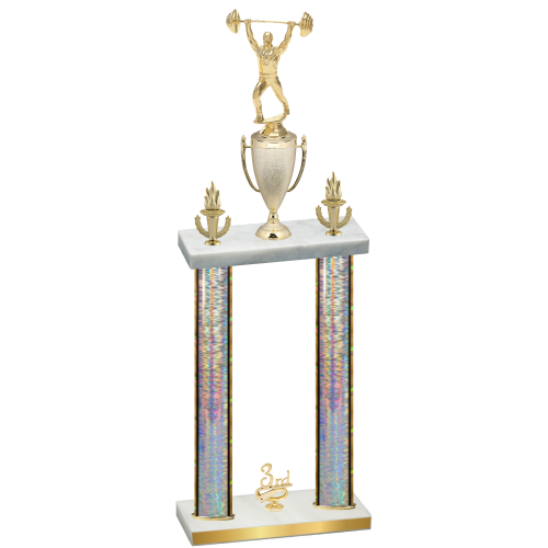 Double Silver Glacier Third Place Weights Trophy
