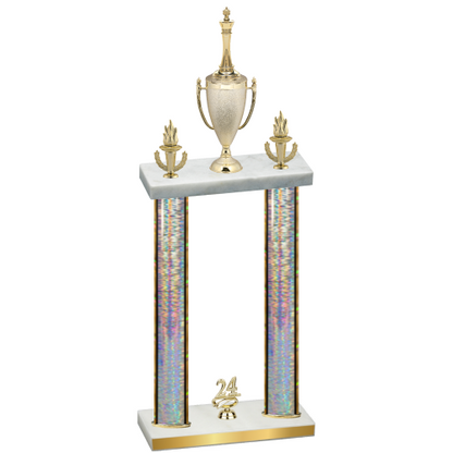 Double Silver Glacier Year Chess Trophy