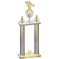 Double Silver Glacier Third Place Fishing Trophy