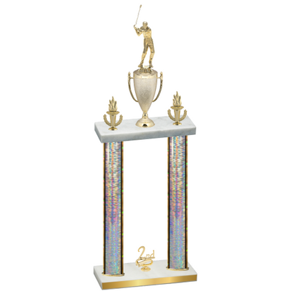 Double Silver Glacier Second Place Golf Trophy