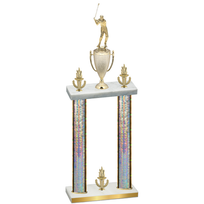 Double Silver Glacier Victory Golf Trophy