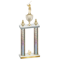 Double Silver Glacier Fourth Place Golf Trophy